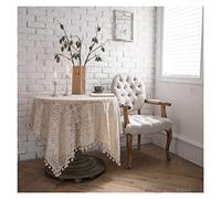 GZSLKSCD Vintage Lace Tablecloth Wedding Party Decoration Semi-transparent Tablecloth Embroidery (Color : D, Size : 140x200cm) (D 140x180cm)