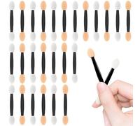 GZSYWZ 50 PCS Sponge Eyeshadow Applicators - Disposable Dual Sided Eyeshadow Brushes, Eye Shadows Sponge Applicators Sticks, Eye Makeup Brushes Set for Nails and Eyeshadow Makeup