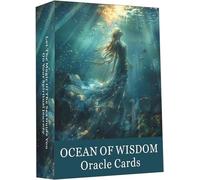 GZSYXHJYXGS Ocean of Wisdom Oracle Card, Under The Sea Oracle Card with Mystical Creatures, Underwater and Nautical Themed Oracle Deck, Oracle Cards for Beginners, Oracle Cards with Meanings on Them