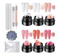 GZSYY 3D Gel Nail Art Builder Gel Solid Nail 6 Pieces Nail Glue Nail Glue for Artificial Nails Nail Extension