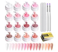 GZSYY Builder Gel Builder Gel for Gel Nails 16 Pieces Acrylic Gel for Nails Nail Extension Gel