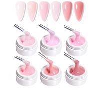 GZSYY Builder Gel for Gel Nails Builder Gel 6 Pieces Gel Nails Set Nail Extension Nail Extension