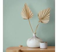 GZSZ non-woven wallpaper plain linen textile look green blue 34840 (3,37£/1qm)