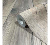 GZSZ non-woven wallpaper wood look country house brown grey 34863 (4,21£/1qm)