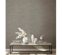 GZSZ non-woven wallpaper zebra stripes beige grey metallic 34816 (3,67£/1qm)