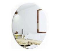 GZTFPQ Oval Wall Mirror Self Adhesive Circle Mirror, 27*42cm, Frameless, Minimalist, Home Decoration, Bathroom, Bedroom, Living Room
