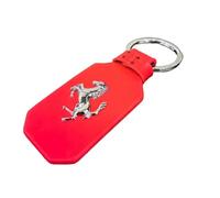 GZWQSBFC Car keychain for Ferrari, Key Chain Accessories Key Fob with Anti-Lost Car Accessory Key Ring,Red