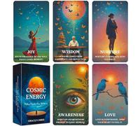 GZXINKE Cosmic Oracle Cards, Universe Message Oracle Cards for Beginners, Inner Strength, Spiritual Guidance Oracle Deck, Universal Wisdom for Daily Use, Readings, and Meditation