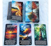 GZXINKE Nature and Seasons Oracle Deck, Phases and Forests Oracle Deck for Beginners, 54 Cards for Intuition, Healing, and Personal Growth, Animal Symbols, Moon, Seasonal Shifts