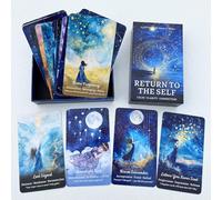 GZXINKE Oracle Cards Deck 54 Cards for Beginners, Return to The Self Oracle, Inner Healing and Stillness Oracle Cards for Self Reflection, Intuition, Meditation, Mindfulness and Spiritual Growth