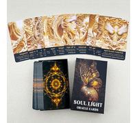 GZXINKE Soul Light Oracle Cards: Cosmic Guidance Deck for Beginners, Explore Spiritual Wisdom and Intuitive Insights