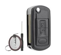 GZXNKEY 3 Buttons Car Key Fob Case Shell For Land Rover Discovery LR3 Range Rover Sport Key Shell HU101 blade with screwdriver Key Ring Battery VL2330