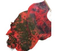 GZXXB Belly Dancing Fan Artificial Gradient Tie Dyed Belly Dance Fan Veil 150/180cm /210 Long Fans Uso Apto Para Dancer Practice Stage Performance(08,150cm(59 Inch))