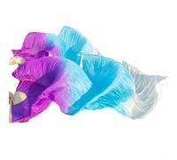 GZXXB Belly Dancing Fan Artificial Women Dance Fans Silk Belly Left + Right 120/150/180 * 90cm(20,120cm Imitation Silk)