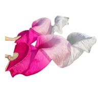 GZXXB Belly Dancing Fan Artificial Women Silk Belly Dance Fan 1 Pair(22,180cm Imitation Silk)