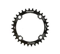 GZXXB Bike Chain Ring Aluminum 104BCD 32T Chainring,Narrow Wide Chain Ring MTB Mountain Bike Bicycle 34T 36T 38T Crankset Tooth Plate Parts(Round,36T_BLACK_104MM)