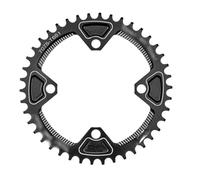 GZXXB Bike Chain Ring Aluminum 104BCD Round Narrow Wide Chainring MTB Mountain Bike Bicycle 40T 42T Crankset Single Tooth Plate Parts 104 BCD(Black 40T)