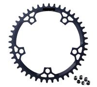 GZXXB Bike Chain Ring Aluminum 130BCD Folding Bike Chainring Oval Round Narrow Wide Tooth Plate Road 42T 44T 46T 48T 50T 52T Bicycle Chainwheels(50T Oval)