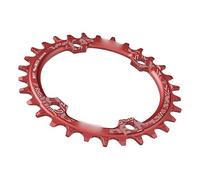 GZXXB Bike Chain Ring Aluminum 96bcd Round Mountain Bicycle Chainring BCD 96mm 32/34/36/38T Crown Plate Parts Bike Crank(34T,Round Red)
