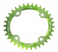 GZXXB Bike Chain Ring Aluminum Oval Chainring 104BCD For MTB Bike Bicycle Chain Ring 32T 34T 36T Tooth Plate Chainwheel 104 Bcd(34T,Green)
