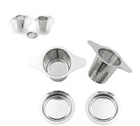 GZYCKJ 2 Pcs Tea Infuser, Loose Leaf Strainer Stainless Steel Diffuser for Tea Leaf and Coffee, Fine Hole Filter for Most Standard Cups