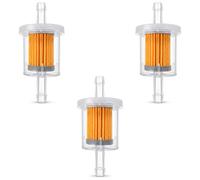 GZYCKJ 3 Pcs Inline Fuel Filter, 8mm Petrol Filter for Motorcycles, Nylon Small Engine Fuel Filters for Clear Fuel Flow and Carburetor Protection