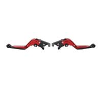 GZYF 1 Pair Aluminum Adjustable Folding Extend Hand Brake Levers Red for Honda CBR929RR 2000 2001