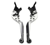 GZYF 1 Pair Aluminum Adjustable Folding Extend Hand Brake Levers Silver for BMW HP2 SPORT 2008 2009 2010 2011
