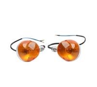 GZYF 1 Pair DC12V 10W Front Turn Signal Light Motorcycle Blinker Indicator Lamp ABS Shell, PP Lense Amber for CB750K 1969-1974 K0 K1 K2