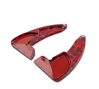GZYF 1 Pair Steering Control Paddle Shifter Extension Covers ABS Plastic Forged Pattern Red for 2014-2021, for 300 300S 2015-2021