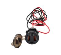 GZYF 1 Pc YC-A20B 12V 24V 3.0 QC PD Type C Dual USB Car Boat Fast Power Charger Adapter Socket Metal 50-110 W For 12V/24V Vehicle, trucks, boats, naval vessels