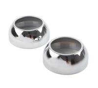 GZYF 2pcs Front Fork Boot Cap Covers Shock Absorb Aluminium Chrome Motorbike for Dyna Convertible - FXDS-CONV Low Rider - FXDL