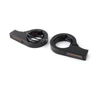 GZYF 37-41MM LED Fork Clamp Turn Signal Lamp Indicator Light Amber Black CNC for Motorcycle