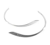 GZYF 4 Pcs Motorcycle ABS Pair Rear Top Center Mudguard Flares Skirts Trim Accent for FLHTCUTG Tri Glide Ultra Classic 2009-2022, FLHXXX Street Glide Trike 2010-2011, Chrome