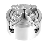 GZYF 80mm 3" #K72-80 4 Jaw Independent Lathe Chuck Reversible Turning Machine Accessories Silver Steel for Millin/Drilling/Grinding Machines
