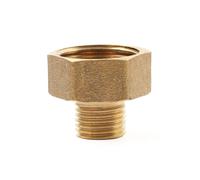 GZYF Brass Pipe Fitting Reducer Adapter Threaded G1/2 Female To G1/4 Male Hex Nipple Golden