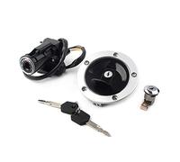 GZYF Motor Ignition Switch Key Gas Tank Cap Lock Set for Ninja ZX6R/ZX636 2013-2018, ZX10R/ZX1000 2011-2019, Chrome