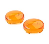 GZYF Motorbike Turn Signal Lens Light Cover Guard Turn Signal Light Lens Cover Yellow Accessaries for Dyna for Electra Fat Boy Tri Glide Yellow