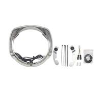 GZYF Motorcycle Headlight Bracket Ring Trim, Headlamp Bracket Decorate Ring, LED Light Ring Trim Cover for Touring, Street Glide, CVO Street Glide, Electra Glide Ultra, Chrome