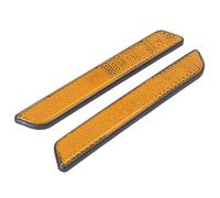 GZYF Motorcycle Side Reflector, Pair Front Fork Leg Reflectors Side Visibility for All Lower Legs Slider, Orange