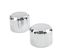 GZYF Wheel Axle Nut Protector Cap For Harley 29mm | For Sportster, For Touring, For Dyna, For Softail, For VRSC & Fat Bob, Chrome, Aluminum, 1 Pair