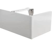 GZYHDC Ceiling/Wall Mount Curtain Pelmet Box Only, Blackout Curtain Valance Panel without Track, Metal White Curtain Rail Cover for Bay Window Bedroom(Wall Mount,200cm/6.6ft)