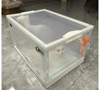 GZYHDC Icu Cage Puppy Incubator for Cough Breathing Treatment, Transparent Pet Nebulizer Spray Box, Dual Holes Home Hospital Cat Oxygen Chamber(Large)
