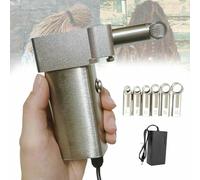 GZYHDC Máquina de Rastas Instantánea, Máquina Eléctrica de Rastas Instantánea, Rasta Eléctrica Portátil con 6 Cabezales, para Hacer Tus Propias Rastas Trenzando Extensiones de Cabello