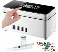 GZYHDC Medicine Refrigerator, Insulin Cooler Box, Insulin Cooler Travel Case Portable Cooler Medicine Refrigerator Drug Reefer(2battery)