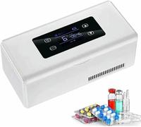 GZYHDC Medicine Refrigerator, Insulin Cooler Box, Insulin Cooling Case, LED Display Medicine Refrigerator Drug Reefer Multiple Charging Modes(Withoutbattery)