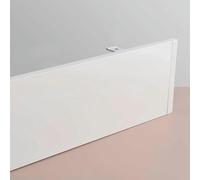 GZYHDC Metal Curtain Box Valance Pelmet Only, White Curtain Pelmet Board with Brackets Screw, Ceiling Curtain Track Cover for Living Room Bedroom Bathroom(130cm/4.3ft)
