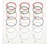 GZYUJIEMEDIA (3 Sets) 6 Pieces Acoustic Guitar Strings (String Gauge 0.01-0.05),(10-50), Replacement Bronze Strings, Ideal for Beginners and Performers - (Color, Multicolor)