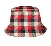 GZYWLKJ Classic Tartan Print Bucket Hat Packable Plaid Hat Summer Hat Unisex Outdoor Travel Fashion Comfortable for Women Men