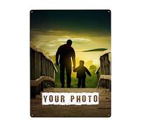 GZYZXP Custom Metal Sign, Custom Metal Signs Personalized, Custom Garden Signs with Photo, Customized Tin Wall Signs Decor, Shed Signs Personalised with Photo, for Outdoor Door Home Wall Decor